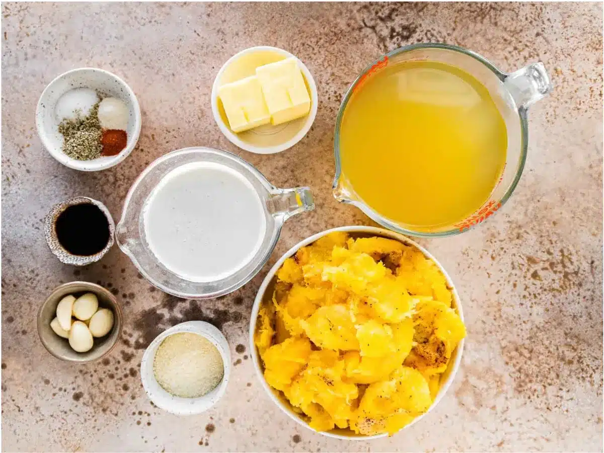 ingredients to make soup 