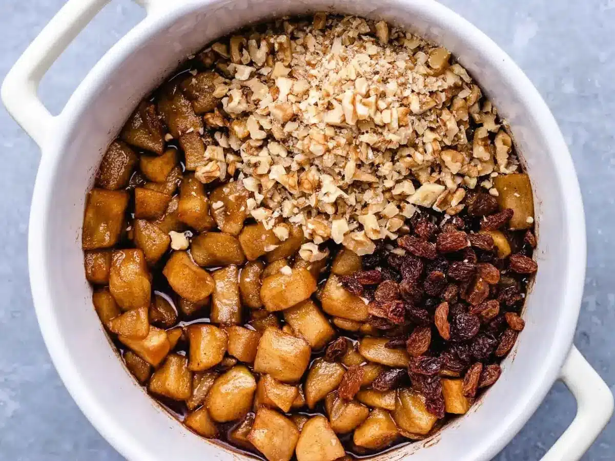 ingredients in a pot to make dessert