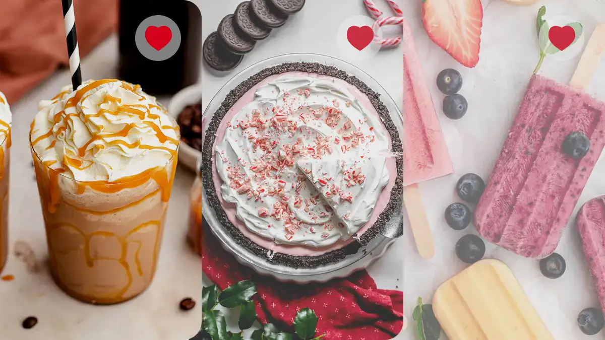 Recipe collections preview with stacked treats