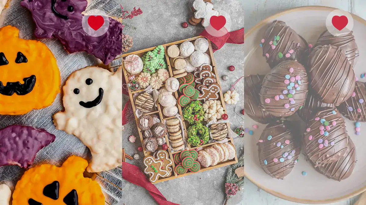 Recipe collections preview with stacked treats
