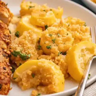 squash on a plate