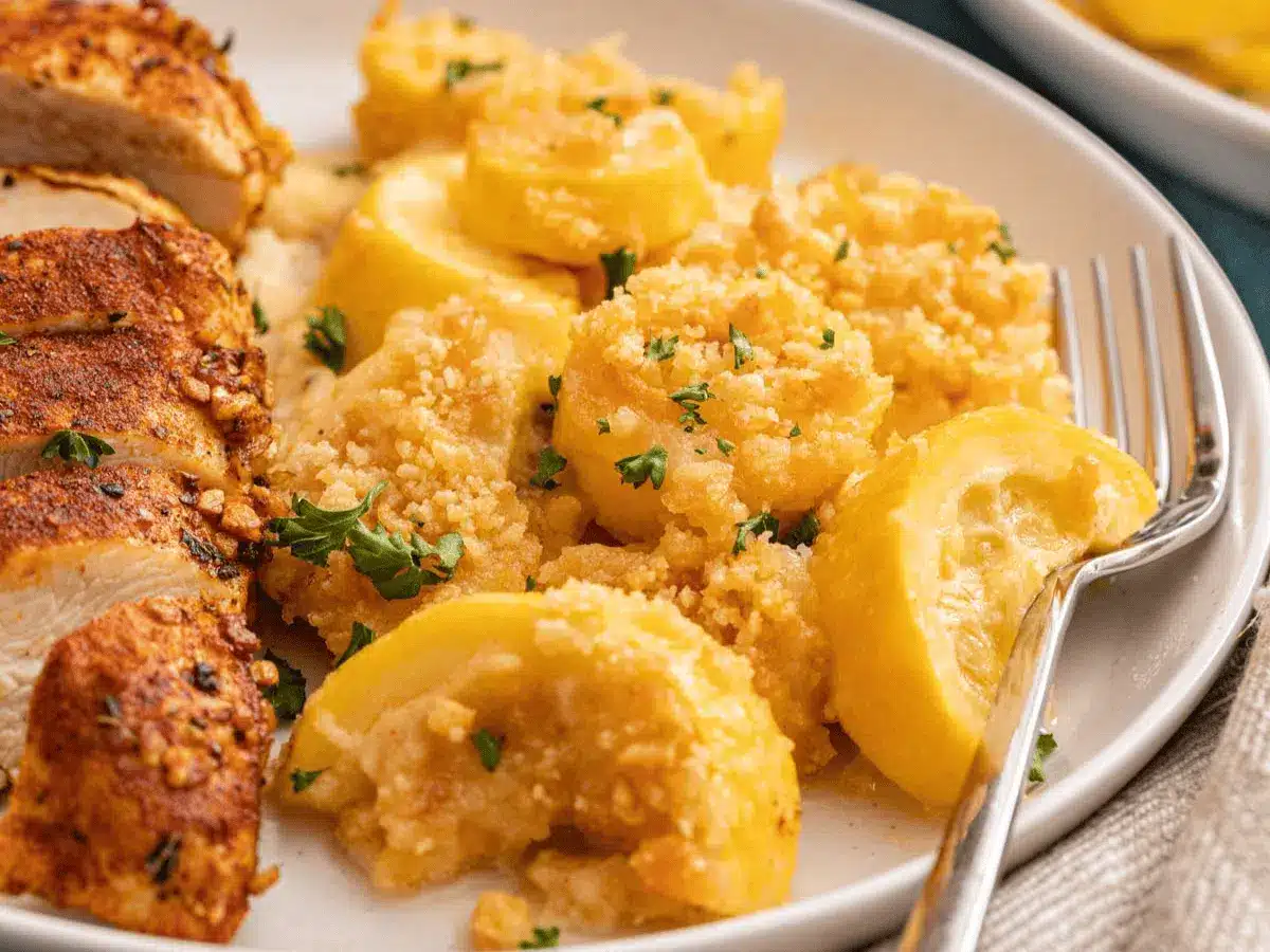squash on a plate 