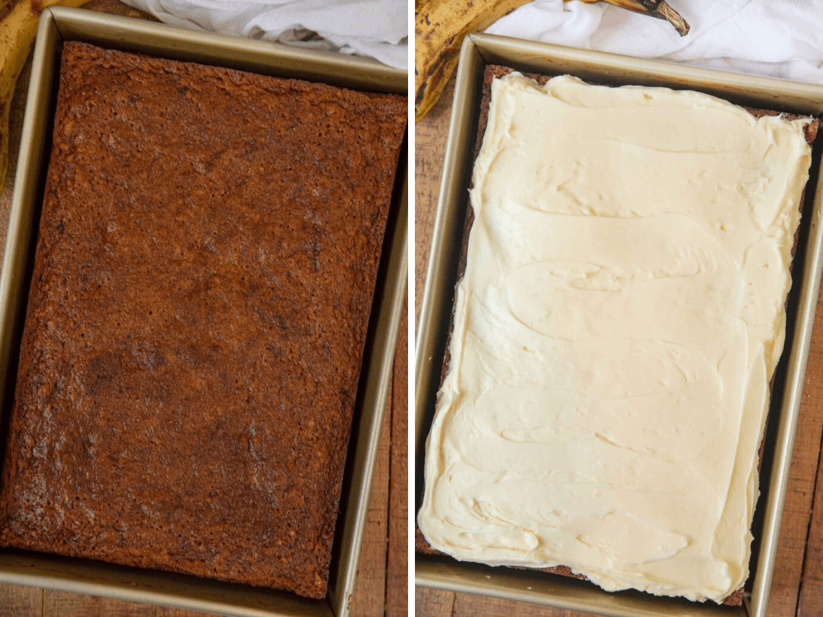 Collage showing frosted and unfrosted