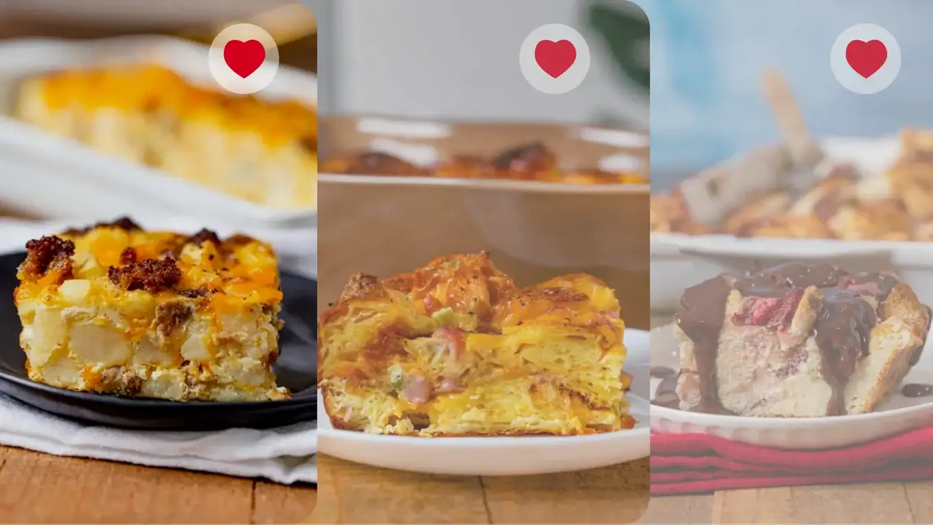 Recipe collections preview with stacked treats