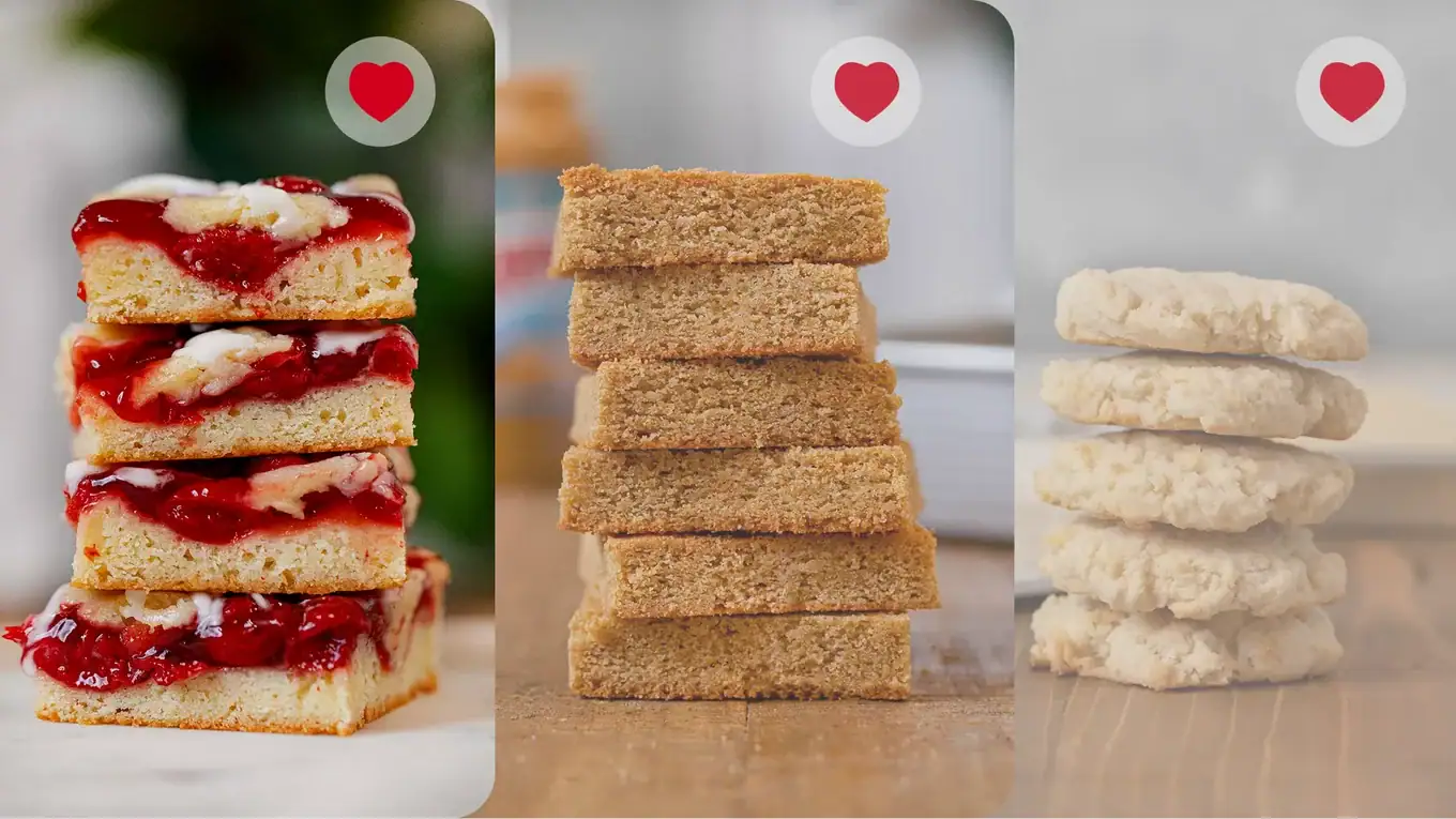 Recipe collections preview with stacked treats