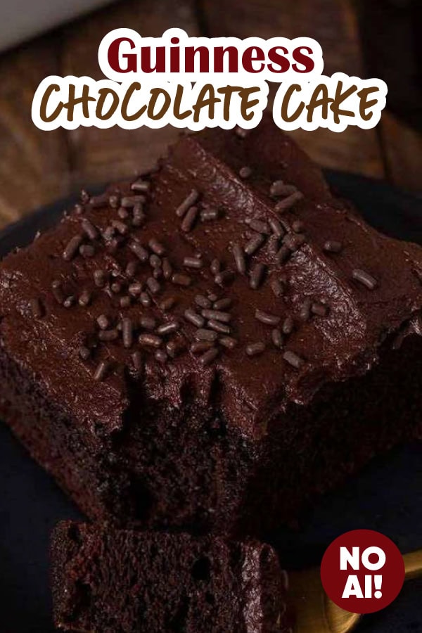 Pin image for cake with Guinness