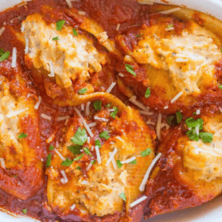 stuffed shells after baking