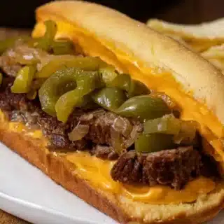 Sandwich on plate with chips