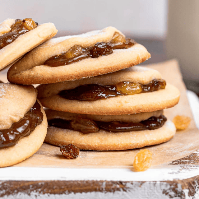 cookies being displayed on a tray