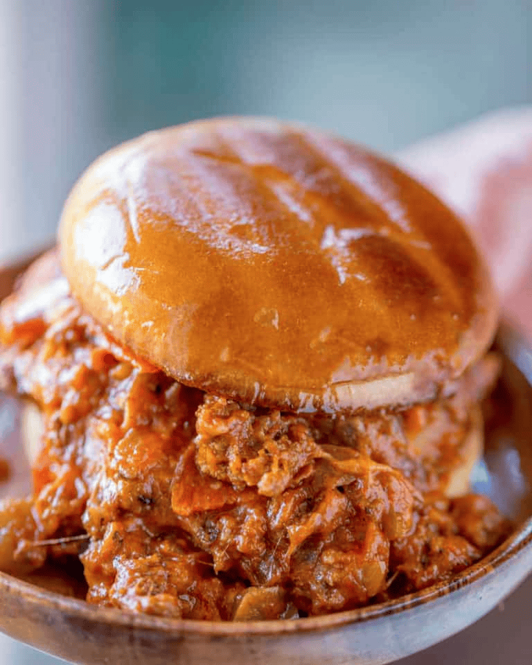 Sloppy Joe on a plate