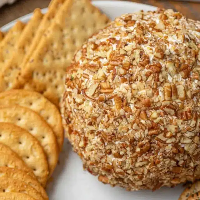 Ingredients rolled up and served on a plate with crackers