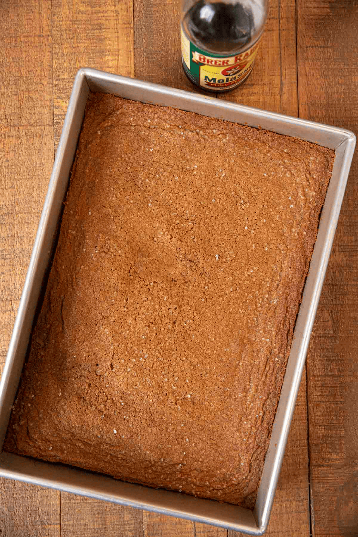Ginger bars in a baking dish