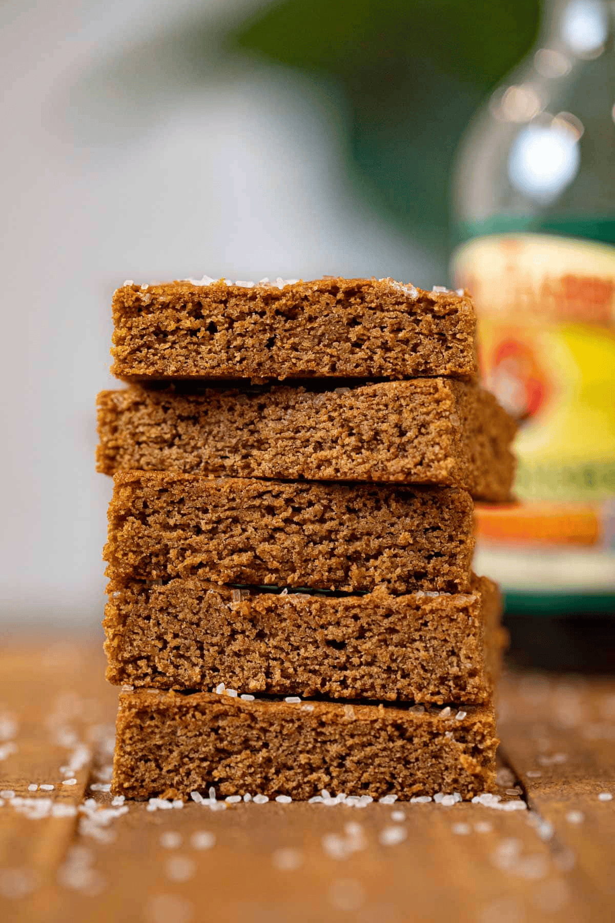 Ginger bars in a stack