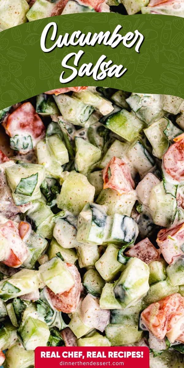 Creamy veggie salsa.