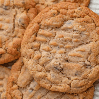 stack of cookies on a tray