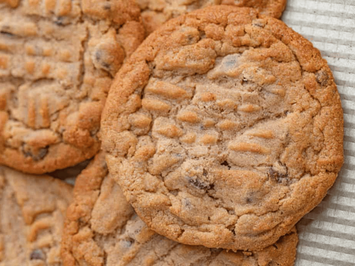 stack of cookies on a tray