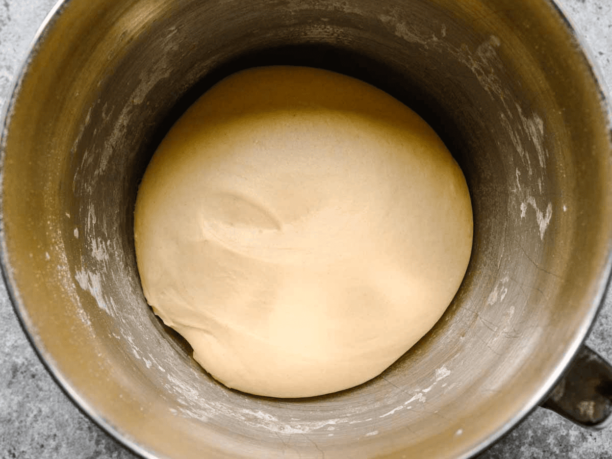 Ball of risen dough.