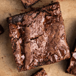 Piece of chocolate brownie.