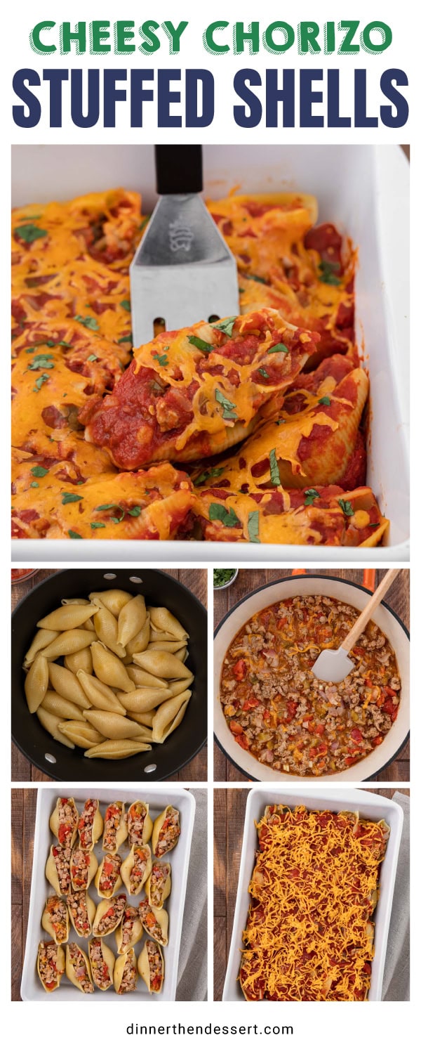 Collage of meat filled pasta topped with cheese and red sauce.