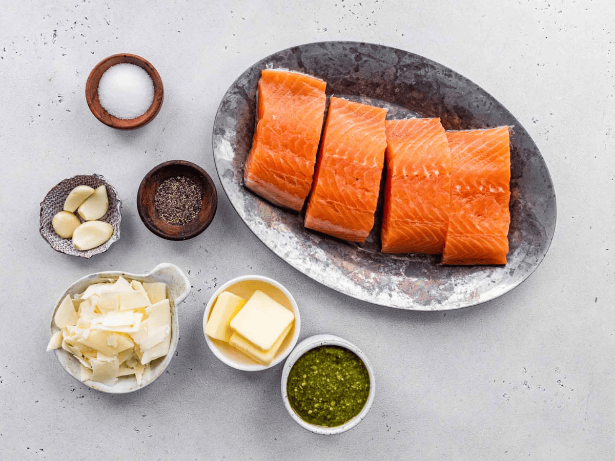 Ingredients for recipe in individual containers