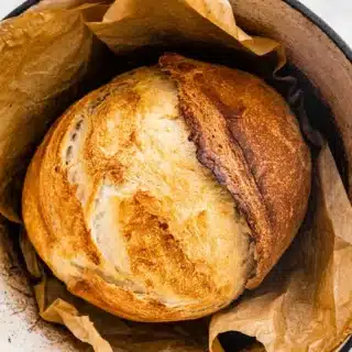 Freshly baked bread loaf.